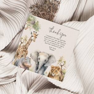 Étiquettes Cadeau Enfants Wild Animal Photo Anniversaire