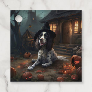 Étiquettes Cadeau English Springer Spaniel Citrouilles Halloween Épo