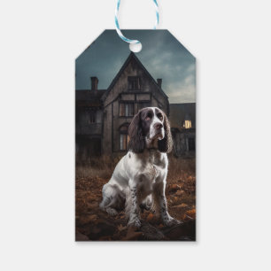 Étiquettes-cadeau English Springer Spaniel Halloween Épouvantable