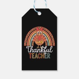 Étiquettes-cadeau Enseignant Reconnaissant École de Thanksgiving Bén