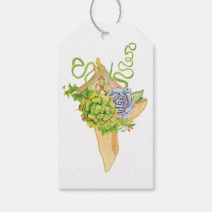 Étiquettes-cadeau Enseignants Plante des semences Succulent Lanterne