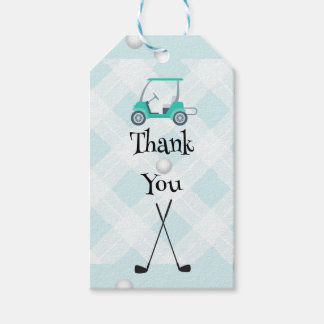 Étiquettes-cadeau Ensemble d'anniversaire de thème de golf