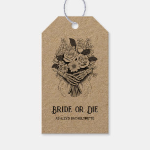 Étiquettes-cadeau Enterrement de vie de jeune fille Halloween Bride 