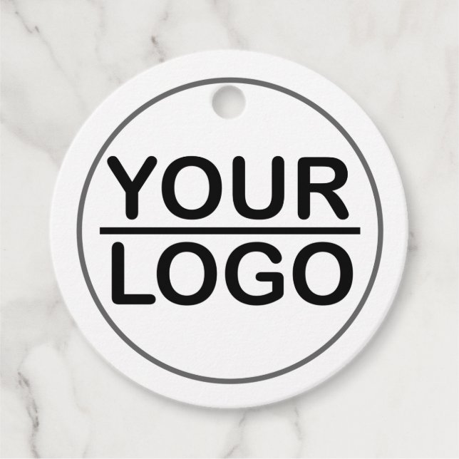 Étiquettes Cadeau Entreprise de logo personnalisé (Devant)