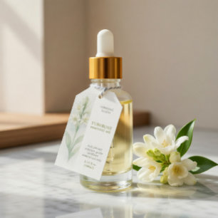 Étiquettes-cadeau Entreprise d'huile essentielle de tubéreuse person