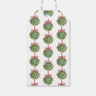 Étiquettes-cadeau Enveloppe cadeau Coquette Mistletoe Aquarelle