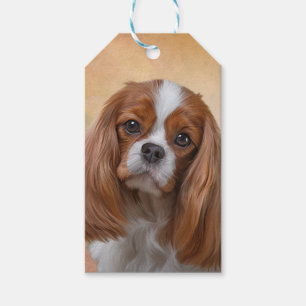Étiquettes-cadeau Épagneul cavalier du Roi Charles de chien de