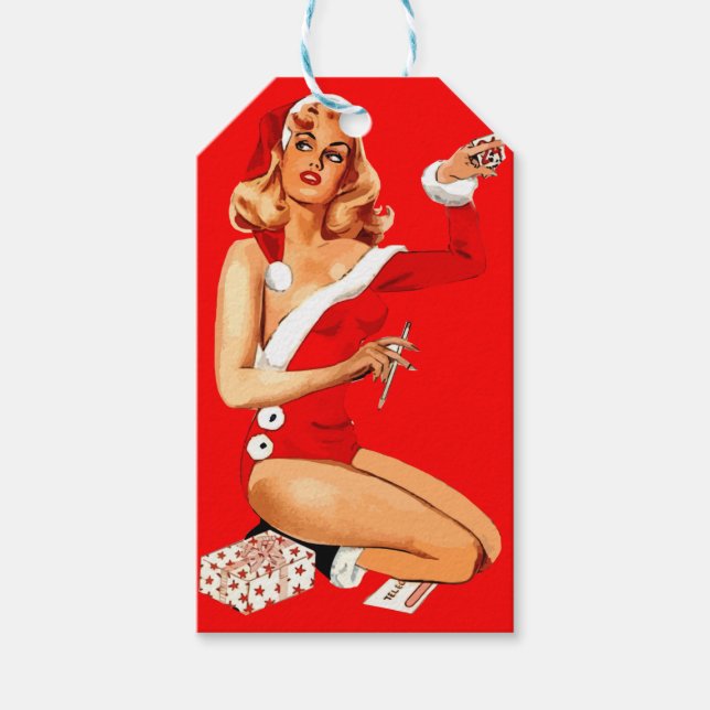 Étiquettes-cadeau Épingle de Noël (Devant)