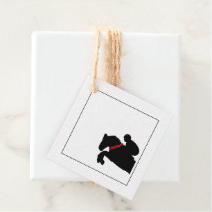 Étiquettes Cadeau Équestre Cheval Show Rider Jumper Red Roses