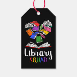 Étiquettes-cadeau Équipe de bibliothèque I
