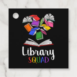 Étiquettes Cadeau Équipe de bibliothèque I