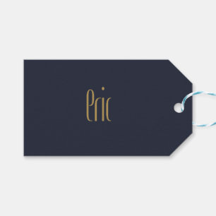 Étiquettes-cadeau Éric d'or personnalisé Tall Elegance
