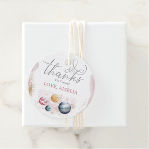 Étiquettes Cadeau Espace extra-atmosphérique Fille Anniversaire Gala