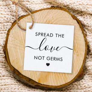Étiquettes Cadeau Étalon cadeau Mariage Love Not Germs, Kraft