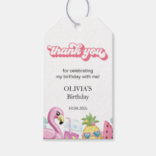 Étiquettes-cadeau Été Anniversaire Merci Favoriser Cadeau Balise
