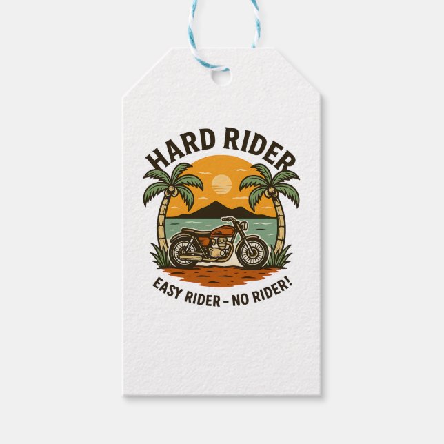 Étiquettes-cadeau Été Rider dur (Devant)