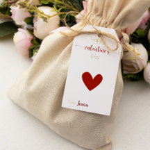 etiqueta para regalo dia de San Valentin