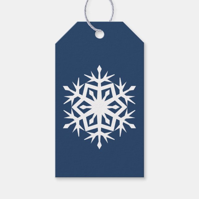 Étiquettes-cadeau Étiquette-cadeau de la Marine pour les flocons d'h (Devant)