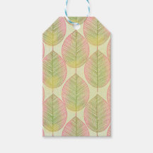 Étiquette-cadeau | Mi-Siècle Moderne Fan Palm Leaf