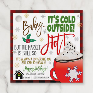 Étiquettes Cadeau Étiquette-cadeau Realtor Hot Chocolate Pop By