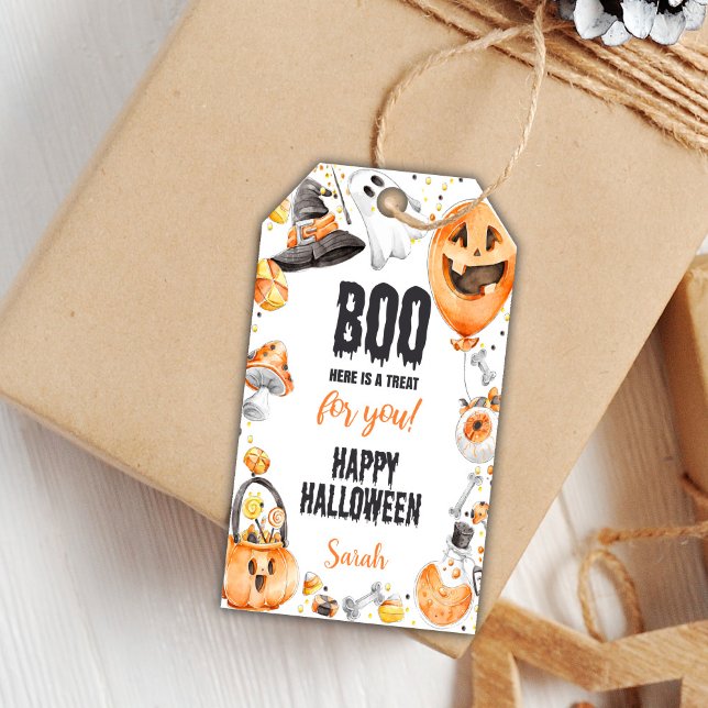 Étiquettes-cadeau Étiquettes-cadeaux de la fête de Trick-or-Treat (Halloween Favor Tags)