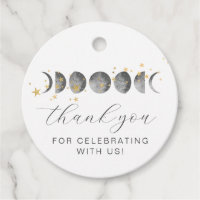 Étoiles d'or des phases de lune