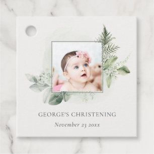 Étiquettes Cadeau Éucalyptus Rustique Foline Foliing Photo Christeni