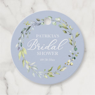 Étiquettes Cadeau Eucalyptus verdure Fête des mariées de couronne Fa