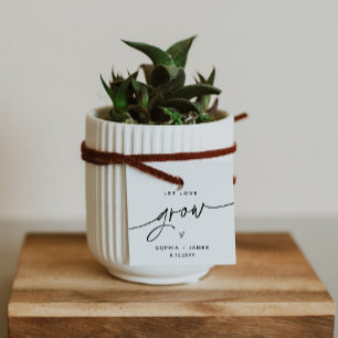 Étiquettes Cadeau EVERLEIGH Let Love Grow Plante Favoriser balise