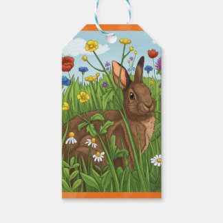 Étiquettes-cadeau Every Bunny Loves Flowers