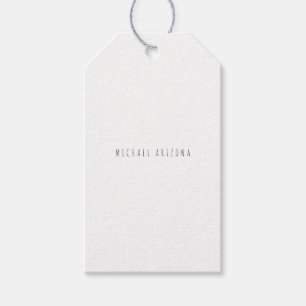 Étiquettes-cadeau Exclusif Personal Modern Ajouter Nom Minimaliste