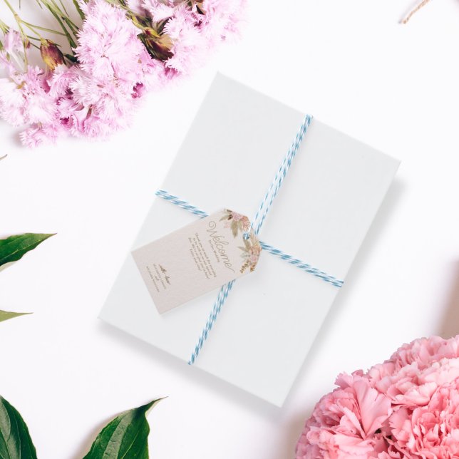 Étiquettes-cadeau Exotique moderne Boho Mariage tropical (Créateur téléchargé)