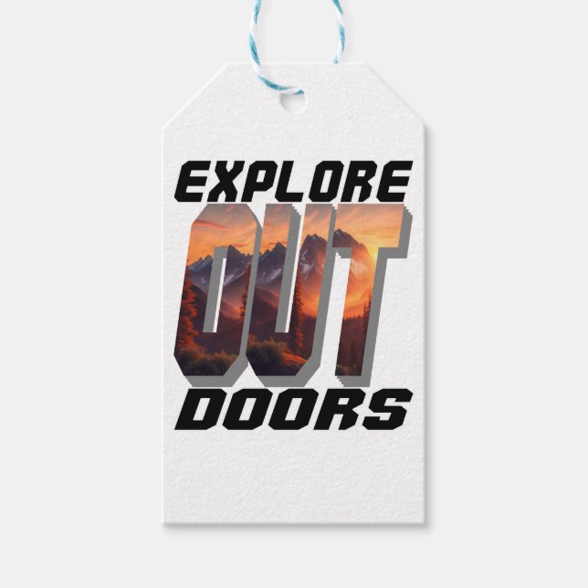 ÉTIQUETTES-CADEAU EXPLORER LES PORTES EXTÉRIEURES (Devant)
