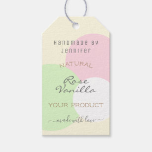 Étiquettes-cadeau Eye Catching Pastel Colour Circles Modern Forfait