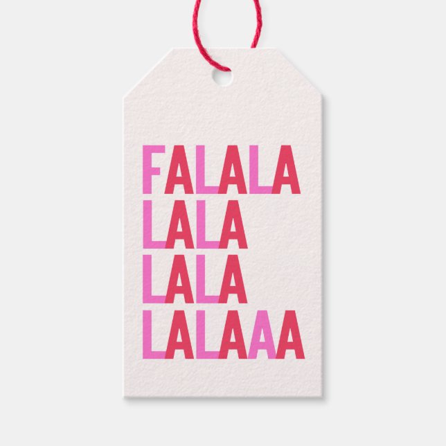 ÉTIQUETTES-CADEAU FA LA LA LA LA LA LA LAAAA (Devant)