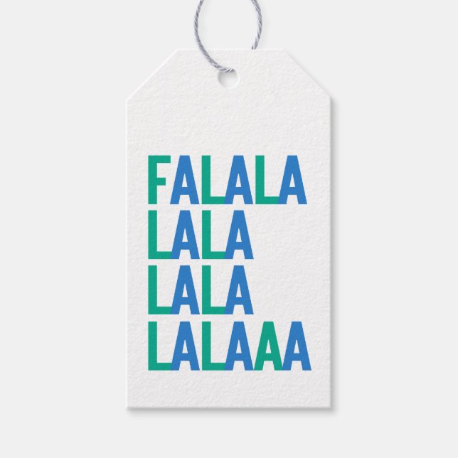 ÉTIQUETTES-CADEAU FA LA LA LA LA LA LA LAAAA (Devant)