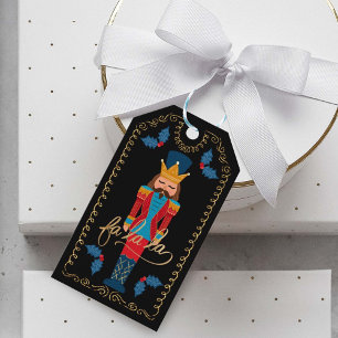 Étiquettes-cadeau Fa Noël Nutcracker de Noël À et de