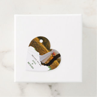 Étiquettes Cadeau Faire-part de mariage tropical romantique