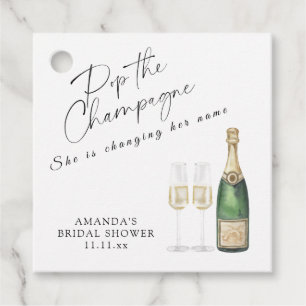 Étiquettes Cadeau Faire sauter le Champagne Enterrement de vie de je