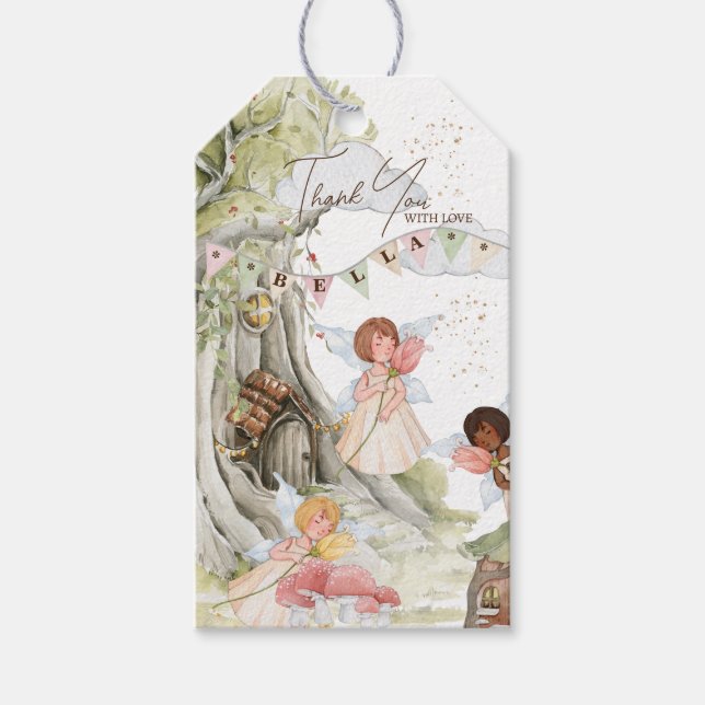 Étiquettes-cadeau Fairy Birday (Devant)