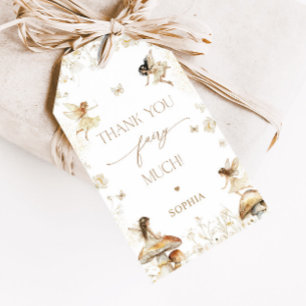Étiquettes-cadeau Fairy Birthday Boho Merci