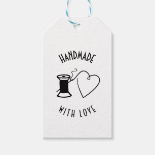 Étiquettes-cadeau Fait à la main avec amour