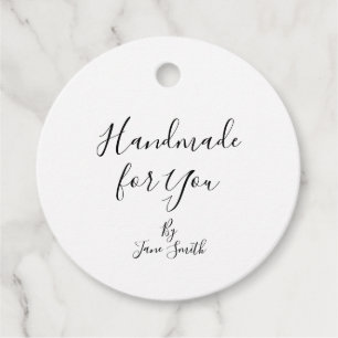 Étiquettes Cadeau Fait À La Main Pour Vous Par Artisanat