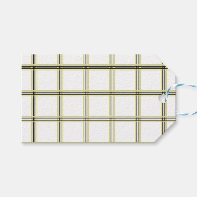 Étiquettes-cadeau Faites votre propre Tartan (Devant (Horizontal))
