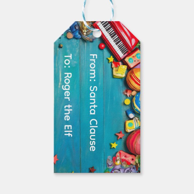 Étiquettes-cadeau Fancy Christmas Personalized Childs (Devant)