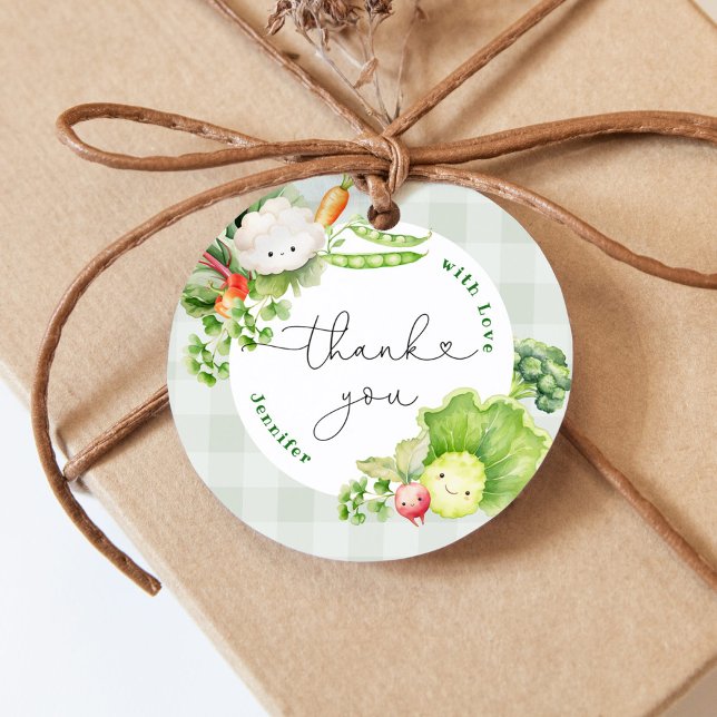 Étiquettes Cadeau Farmers marché genre neutre anniversaire merci (Créateur téléchargé)