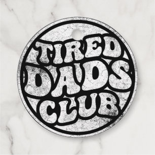 Étiquettes Cadeau Fatigué Dads Club Funny