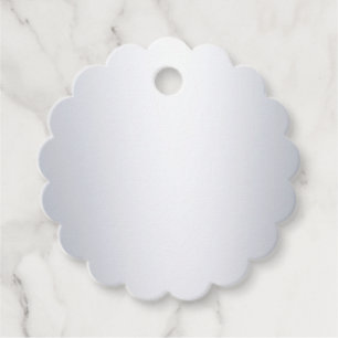 Étiquettes Cadeau Faux Argent Élégant Moderne Blank Modèle Metallic