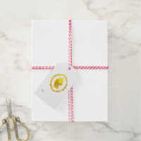 Faux Gold Foil Cameo Princesse