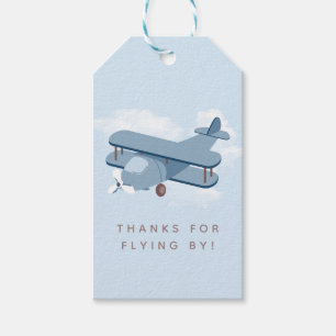 Étiquettes-cadeau Faveur d'anniversaire du pilote d'aéronef